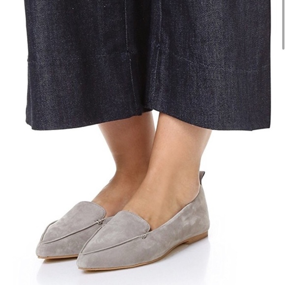 Jeffrey Campbell Women's Gray Suede Pointed Toe Flats Size 6 - Picture 3 of 9